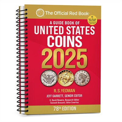 #ad 2025 The Official Red Book: A Guide Book of United States Coins 78th Edition