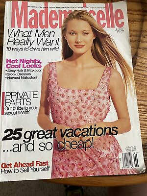 #ad MADEMOISELLE Magazine June 1997 Vintage 90#x27;s What men really want private parts