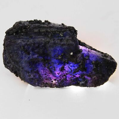 #ad 120 Ct Natural Purple Sapphire Huge Rough Earth Mined Certified Loose Gemstone