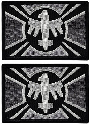 #ad #ad Starship Troopers Federal Flag Embroidered Patch 2PC HOOK BACKING 3quot;x2quot;