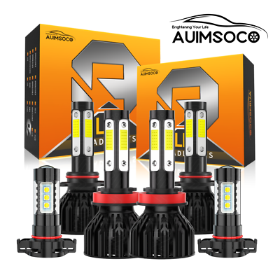 #ad #ad Combo LED Headlight Fog Light Kit Bulbs for GMC Sierra 1500 2500 3500 2007 2013