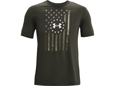 #ad Under Armour 1365053 Men#x27;s UA Freedom Front Flag T Shirt Baroque Green Small