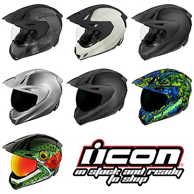 #ad ICON VARIANT PRO MOTORCYCLE STREET HELMET Pick Size Color DOT