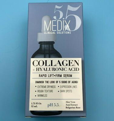 #ad Medix 5.5 Collagen Hyaluronic Acid Serum Rapid Lift Anti aging Aloe 1.75 fl oz