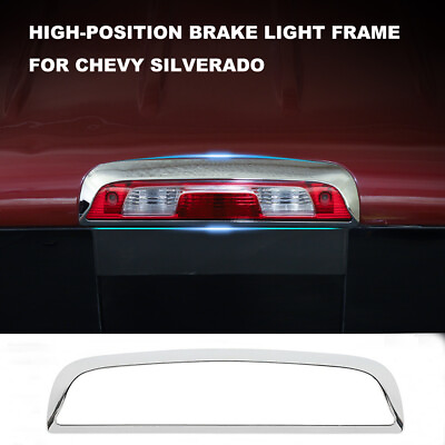 #ad For Chevy Silverado GMC Sierra 14 18 Third Brake Tail Light Cover Frame Trim