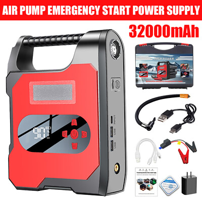 #ad Car Jump Starter with Air Compressor Battery Pack Charger amp; 150PSI Air Tire Pump