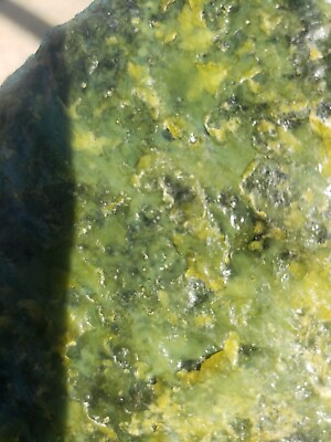 #ad Beautiful Natural Gem Serpentine Specimen W Glossy Lime Green Color