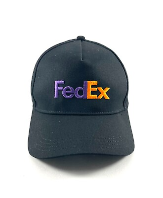 #ad #ad FedEx Hat Federal Express Vintage Shipping Black Adjustable Cap