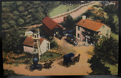 #ad #ad Vintage Postcard 1935 1945 Roadside America Miniature Village Hamburg PA