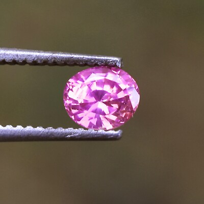 #ad 0.53 Ct Oval Shape Pink Sapphire Natural Unheated VVS Clarity Handmade Jewelry