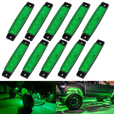 #ad 12V Green Rock Pods LED Underbody Wheel For Jeep Light Offroad Truck Boat Waterp