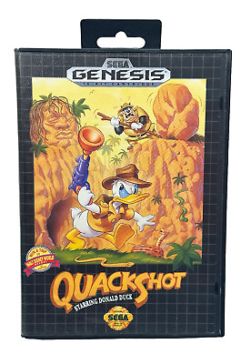 #ad QuackShot Starring Donald Duck Sega Genesis 1991 No Manual Tested