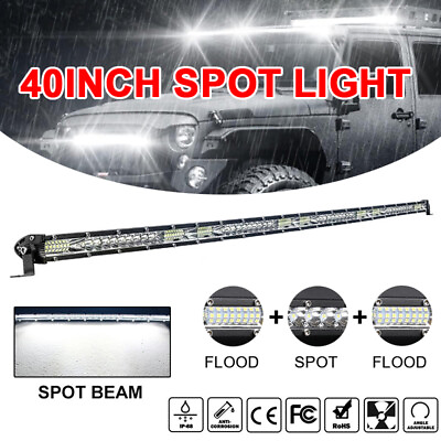 #ad Ultra Slim 40 INCH LED Work Spot Light Bar Spot Offroad Truck SUV ATV CAR 42#x27;#x27;