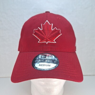 #ad New Era 49Forty Toronto Blue Jays Hat Medium Flex Fit Team Classic Red