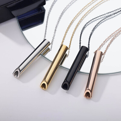 #ad Pendant Necklace Stainless Steel Stress Relief Pendant Fashion Female Jewelry