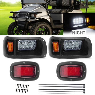 #ad Golf Cart LED Light Kit Headlights amp; Tail Lights Kit For Club Car DS 1993 UP US