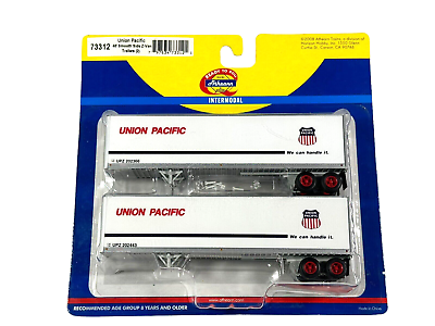#ad #ad #73312 Athearn HO Union Pacific 40#x27; Smooth Side Z Van Trailers Sealed 2 Pack
