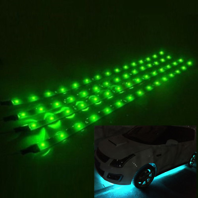 #ad Lot Waterproof 12#x27;#x27; 15 DC 12V Motor LED Strip Underbody Light For Car Motorcycle