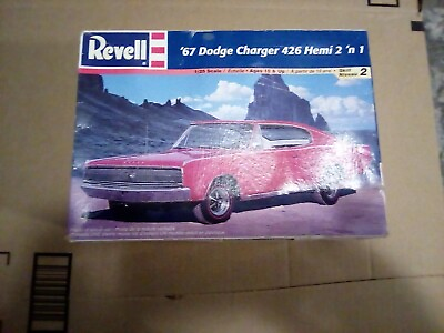 #ad Revell 7669 1 25 Scale #x27;67 Dodge Charger 426 Hemi 2n1 Plastic Model Kit NEW