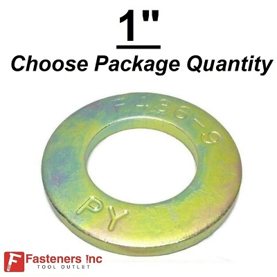 #ad 1quot; F436 SAE Structural Yellow Zinc Plated Hardened Flat Washers for A325 A490