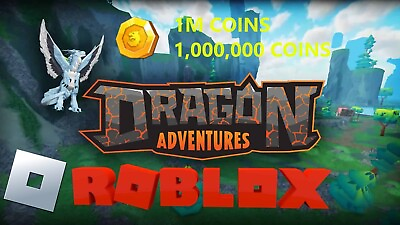 #ad BUNDLED PRICE W FREE GIFT Roblox Dragon Adventures 1 Million Coins Coins