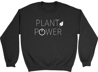 #ad Plant Power Vegan Mens Womens Ladies Unisex Jumper Sweatshirt