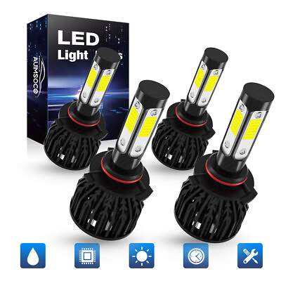#ad 4 LED Headlight Bulbs Kit 6000K For International Truck Pro Star Prostar 2008 16