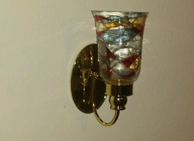 #ad Partylite MOSAIC HURRICANE SCONCE VERY RARE