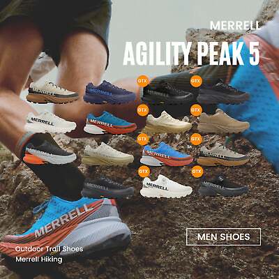 #ad Merrell Agility Peak 5 GTX Men Outdoors Hiking Trail Shoes Sneaker Pick 1