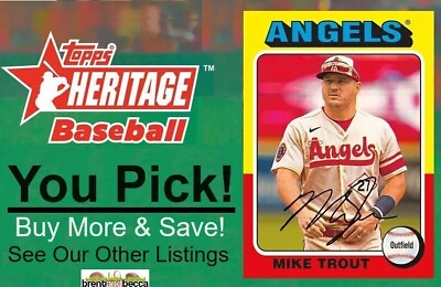 #ad 2024 Topps Heritage Short Print SP#x27;s #1 100 U YOU PICK Complete Your Set UPDATED