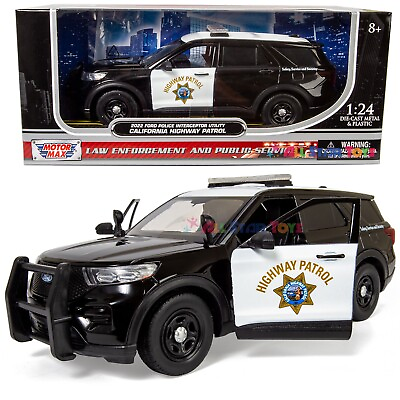 #ad 2022 FORD POLICE INTERCEPTOR UTILITY CA Highway Patrol CHP 1 24 MOTORMAX 76991