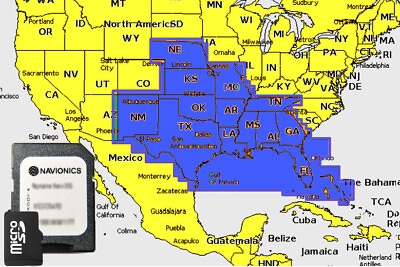 #ad 2024 Navionics Plus microSD MSD Chart Card Maps U.S. South LakesRiversCoastals