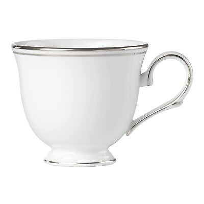 #ad Lenox Federal Platinum Teacup Cup White 6 Ounces 1 Count Pack of 1 White