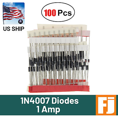 #ad #ad 100 Pcs 1N4007 Diode 1A 1000V Rectifier Diode DO 41 Fast IN4007 US SHIP exp
