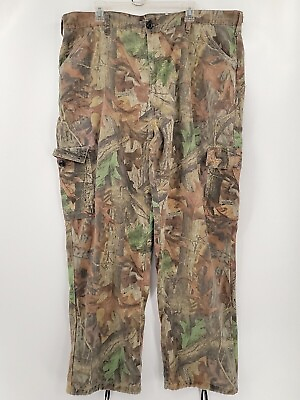 #ad Liberty Cargo Straight Pants Mens Adult Size XL 43x31 Camouflage Cotton Blend