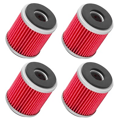 #ad 4 Oil Filter Filters for 03 24 Yamaha WR250F WR250X WR450F XT250 YZ250F YZ450F