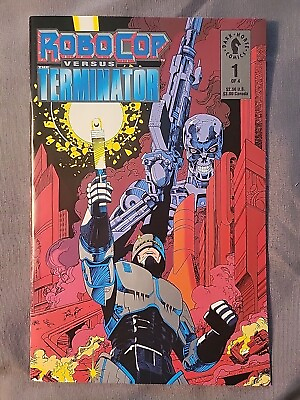 #ad Robocop Versus The Terminator #1 1992 Dark Horse Comics Terminator Crossover