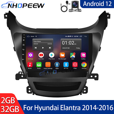 #ad 232GB Android 12 Car Stereo Radio GPS NAVI Player For Hyundai Elantra 2014 2016