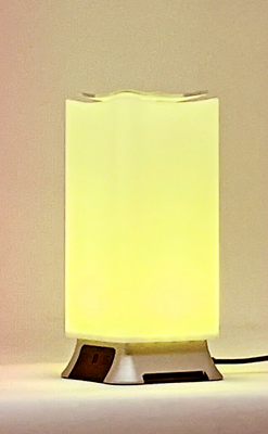 #ad 8 inch Lamp LED Office Bedside Reading Hallway Kid Sleek Compact White USB Plug