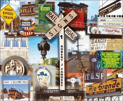 #ad RAILROAD SIGNS Vol. 1 with 500 color photos BRAND NEW BOOK