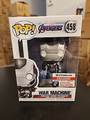 #ad Funko POP Marvel: Avengers War Machine #458 With 3 Pack Of Cards EE Exclusive