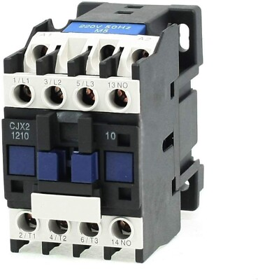 #ad Power Ac Contactor 1no Ac 50 60hz 220v Coil Motor Relay 32A 3 Phase Pole NEW