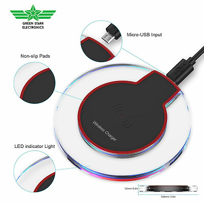 #ad Qi Wireless Charger Charging Pad for iPhone Samsung Galaxy Note Google Phone LG
