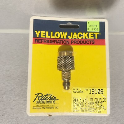 #ad Yellow Jacket PLUS NEW II™ ANTI BLOWBACK COUPLER ADAPTER SealRight™ USA 19109