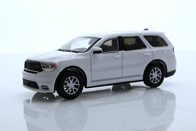 #ad 2022 Dodge Durango SUV Undercover Police Car 1:64 Scale Diecast Model White