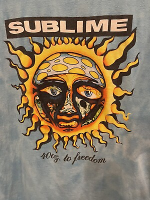 #ad Sublime 40 oz To Freedom ADULT 2XL T Shirt TIE DYED T SHIRT