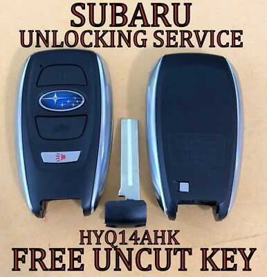 #ad UNLOCKING SERVICE FOR SUBARU SMART KEY PROXIMITY REMOTE FOB HYQ14AHK HYQ14AHC
