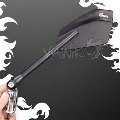 #ad VAWiK Mirrors black CLEAVER chrome base fits Ducati 959 1299 Panigale 16#x27;