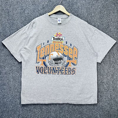 #ad #ad Vintage Tennessee Volunteers Shirt Mens 2XL Gray Football Fiesta College Y2K