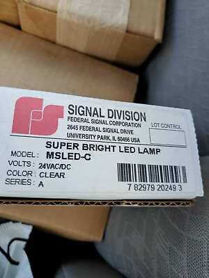 #ad Federal Signal MSLED C LED LAMP 24vac DC Clear